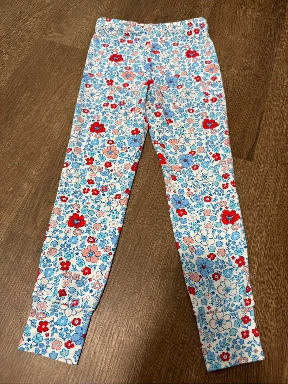 Charlie’s Project Kids Pajamas Set Girls 3 3T Bamboo Floral Red Blue Long Sleeve